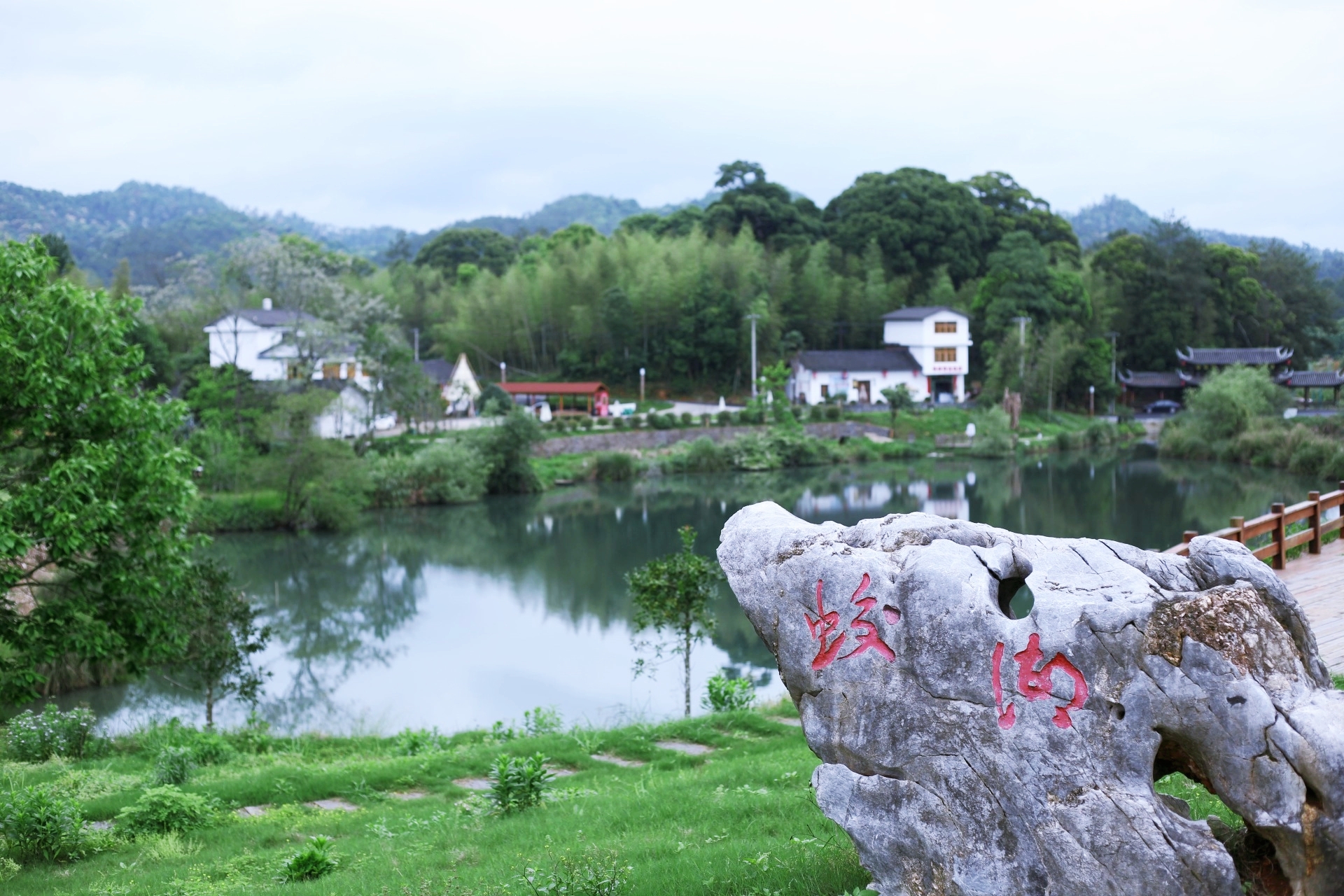 宁化县湖村蛟湖小镇。（宁化县委组织部供图）.jpg